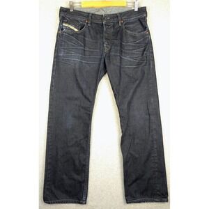 DIESEL WAYKEE Regular Straight Mens Dark Wash Denim Jeans 32x32 (Fits 34x29) USA